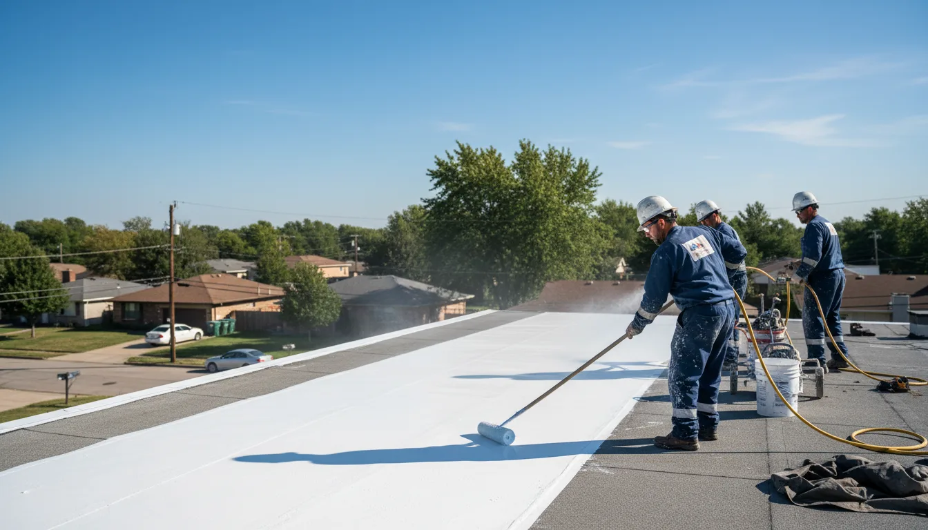 Commercial roof coating in Evening Shade, AR near me